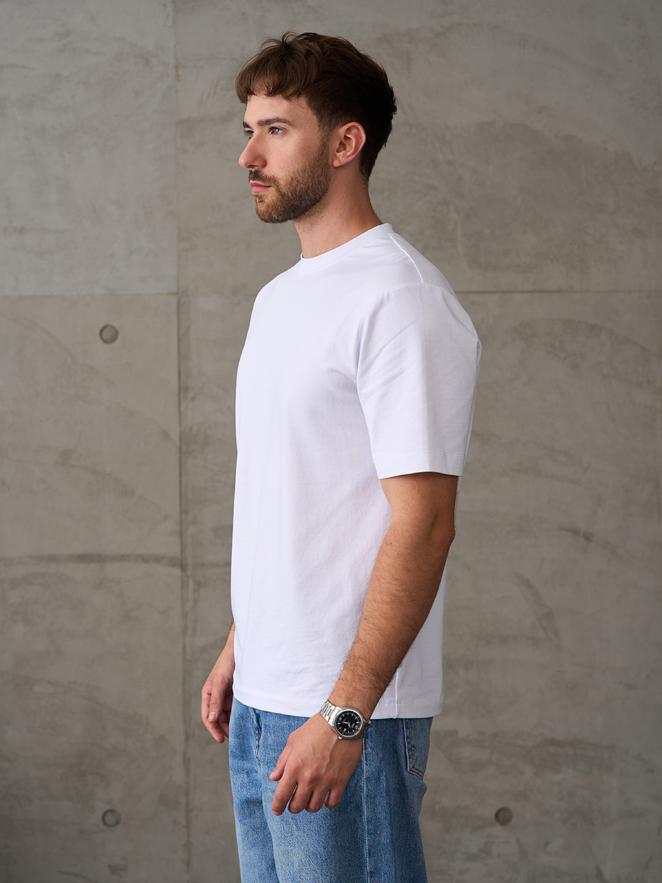 Футболка ISSA Plus модель GN-544_белый Футболка ISSA Plus модель GN-544_белый Фото