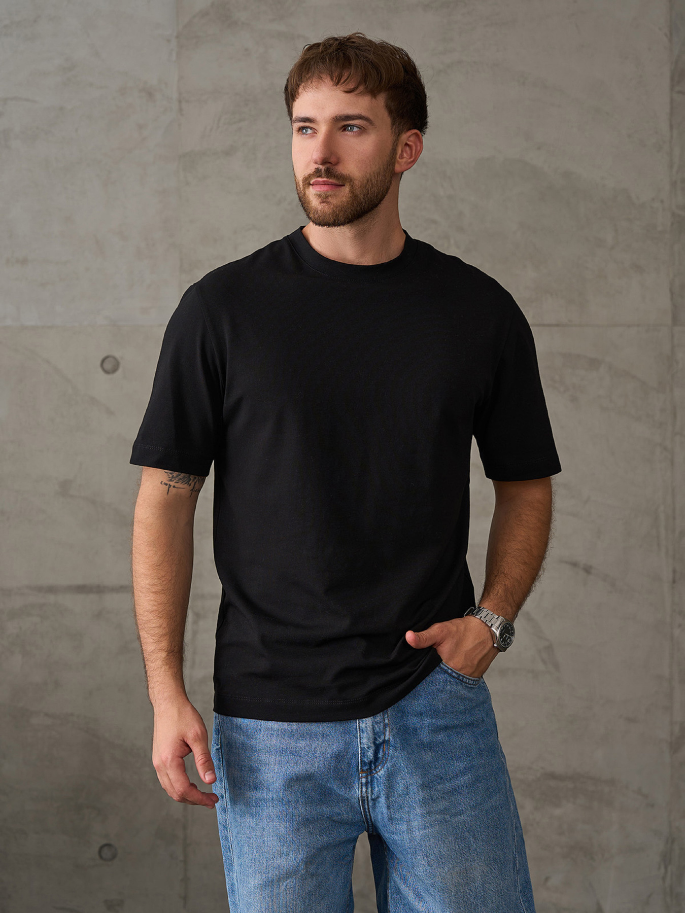 Футболка ISSA Plus модель GN-544_черный Фото