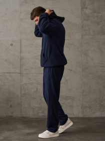 Спортивний костюм ISSA Plus модель GN-545_темно-синий Спортивний костюм ISSA Plus модель GN-545_темно-синий Фото