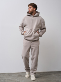 Спортивный костюм ISSA Plus модель GN-546_бежевый Фото