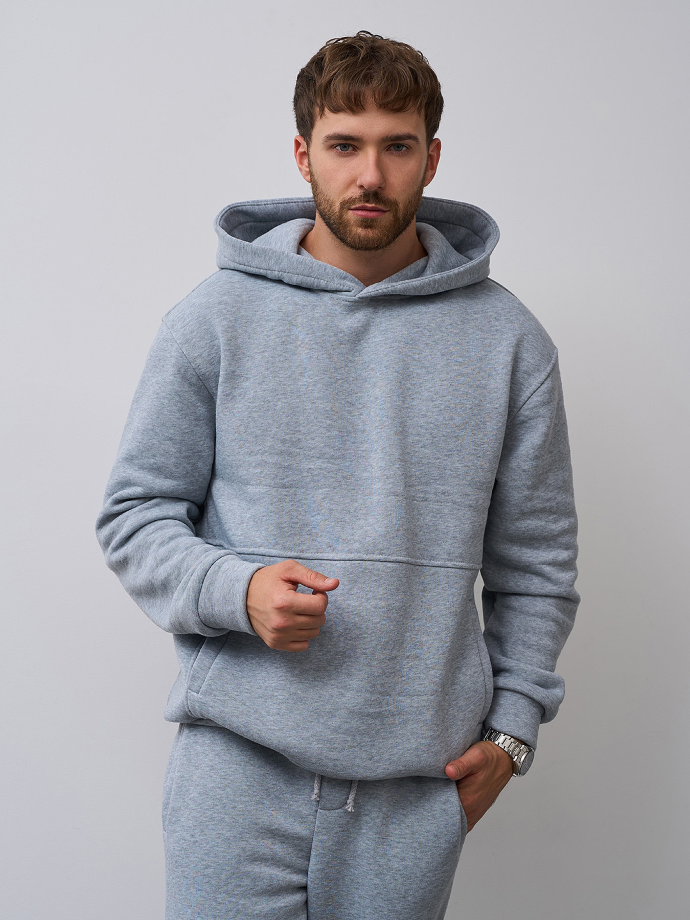 Спортивный костюм ISSA Plus модель GN-546_светло-серый Фото