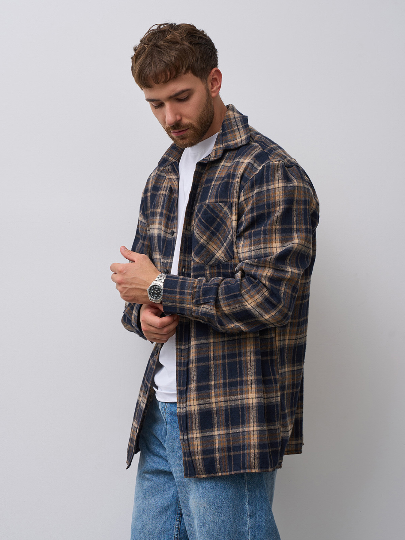 Сорочка ISSA Plus модель GN-547_мультиколор Фото