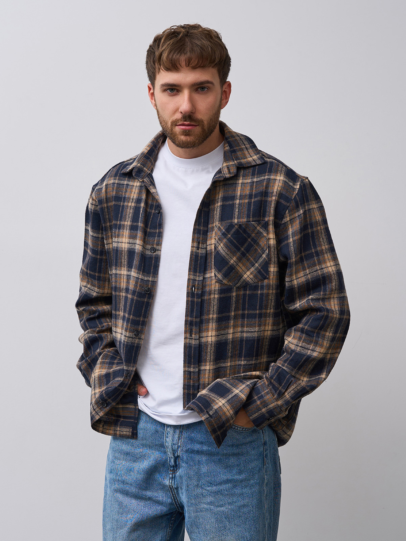 Сорочка ISSA Plus модель GN-547_мультиколор Фото