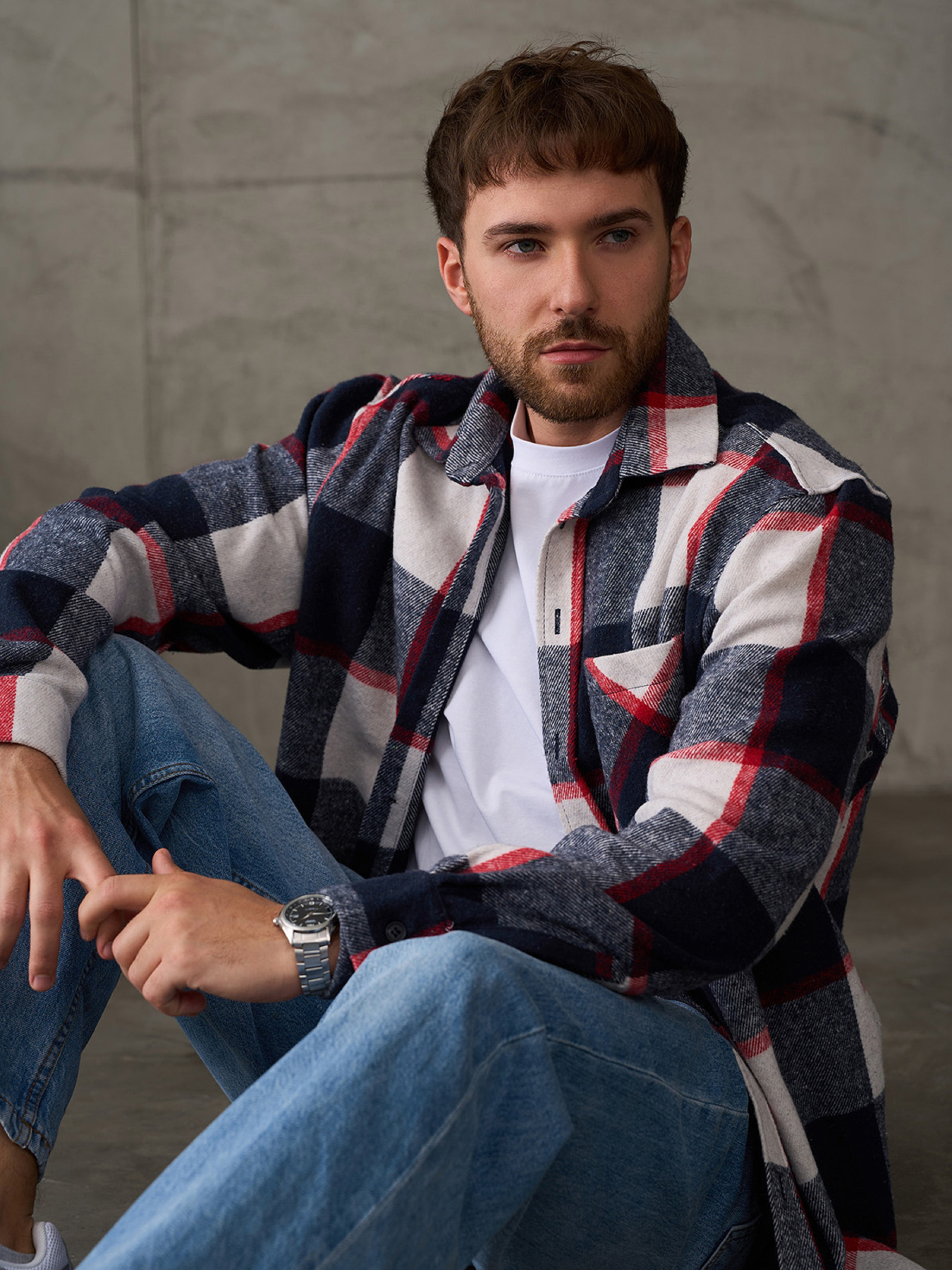 Сорочка повсякденна ISSA Plus модель GN-551_мультиколор Фото