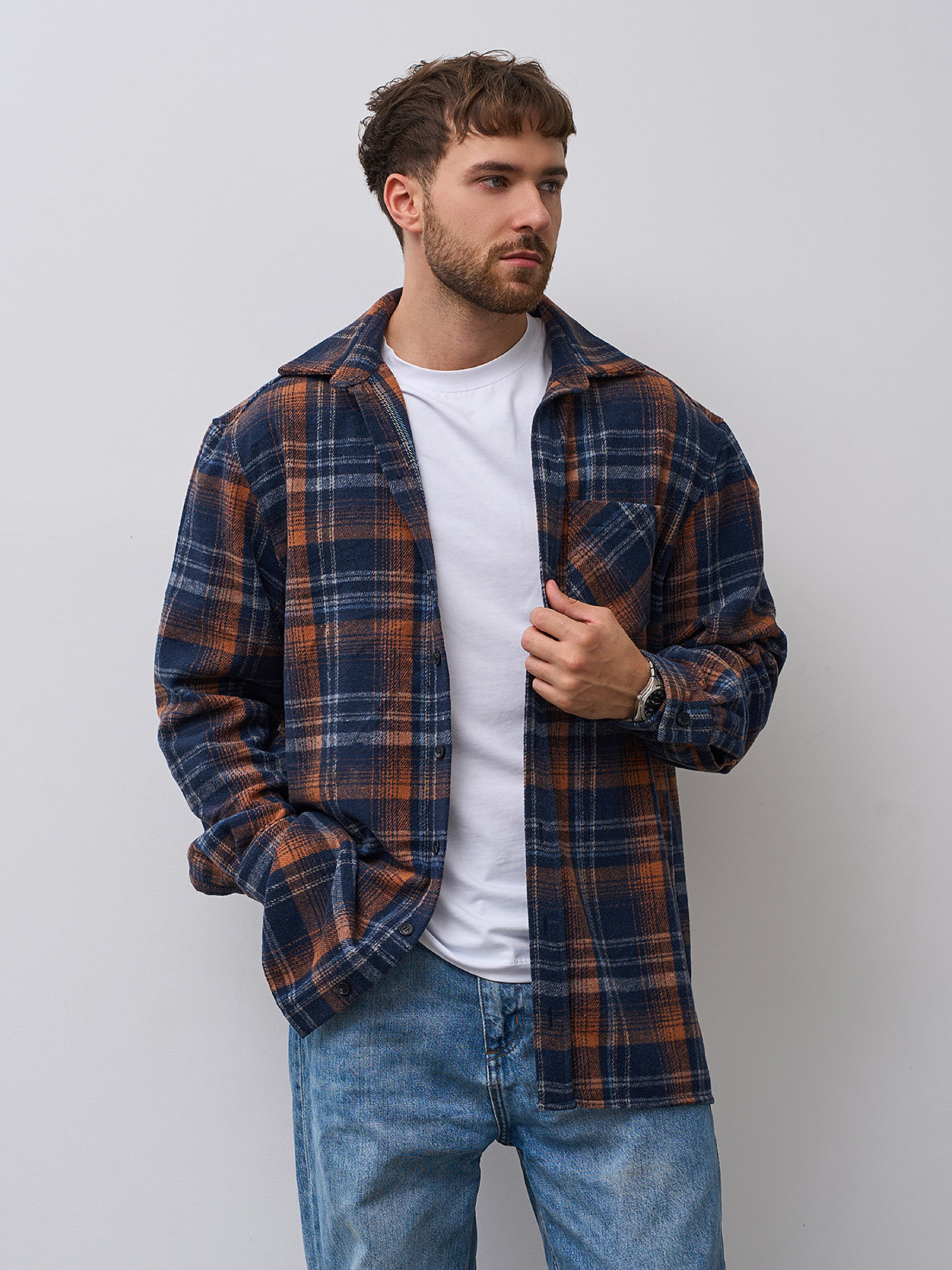 Сорочка ISSA Plus модель GN-552_мультиколор Фото