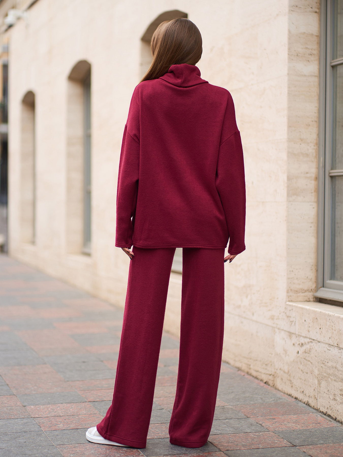 Костюм ISSA Plus модель 14820A_бордовый Фото