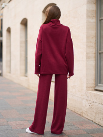 Повседневный костюм ISSA Plus модель 14820A_бордовый Фото
