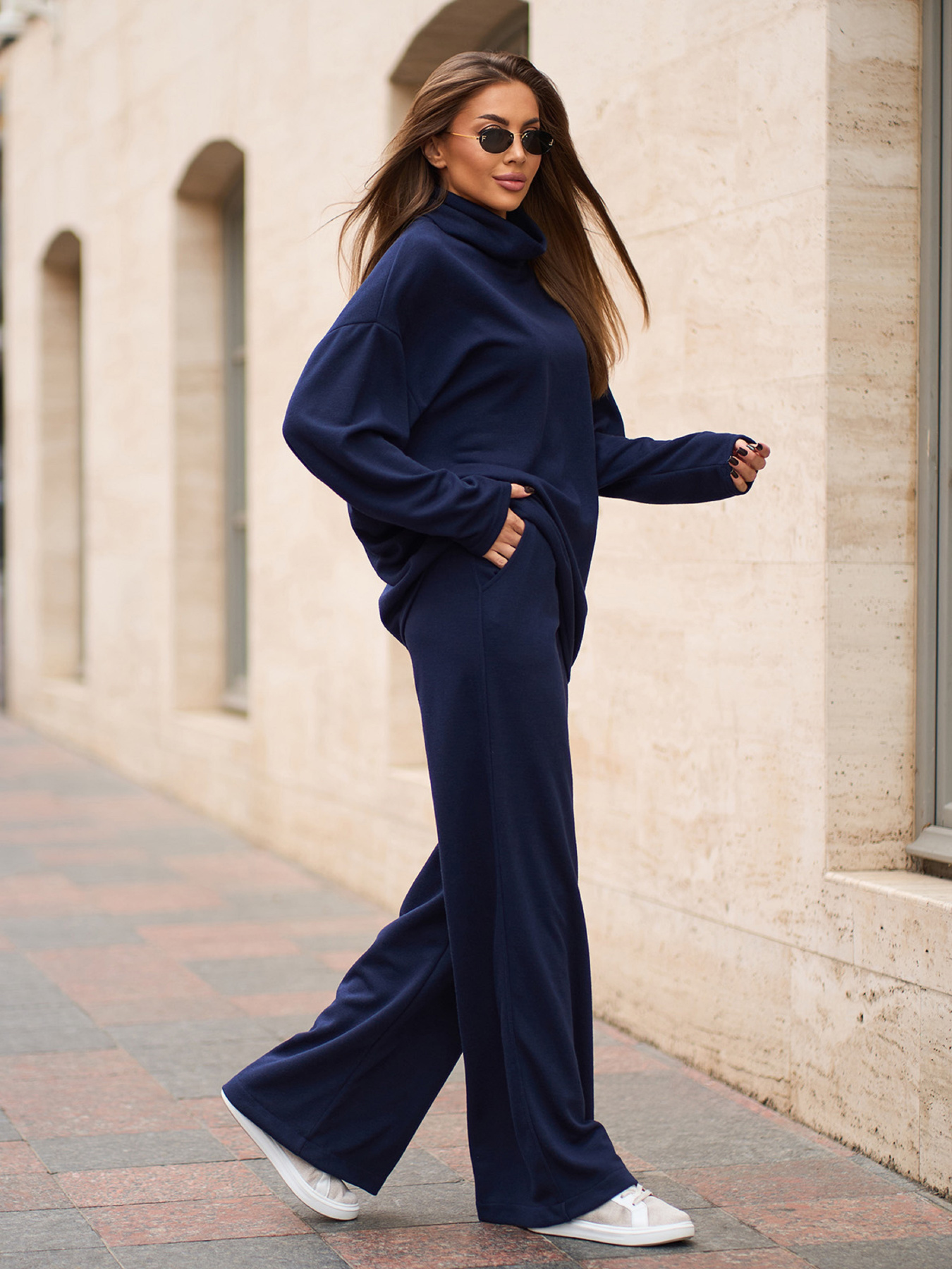 Костюм ISSA Plus модель 15358_темно-синий Фото