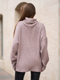 Светр ISSA Plus модель 15361_коричневый Светр ISSA Plus модель 15361_коричневый Фото