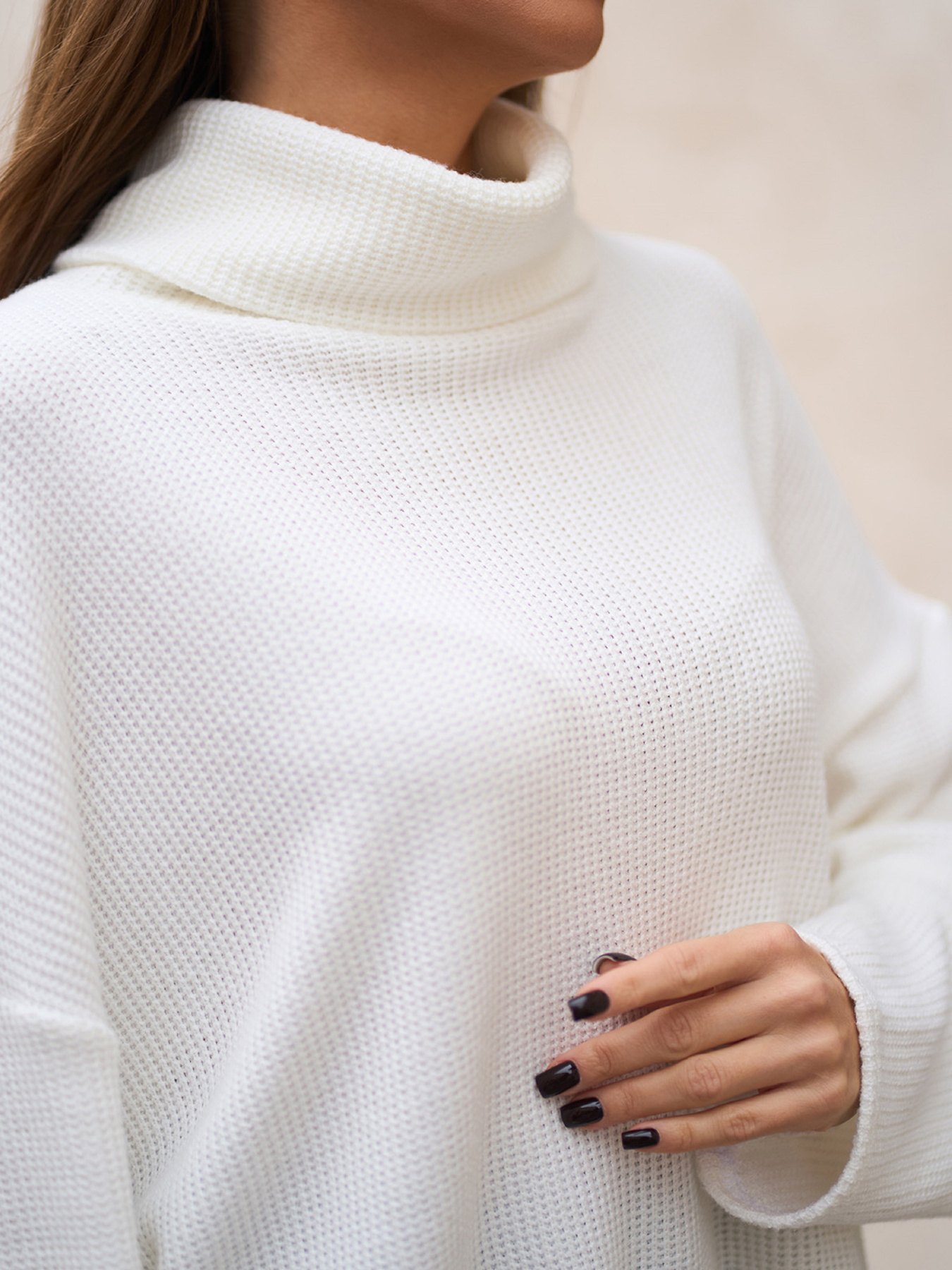 Свитер ISSA Plus модель 15361_молочный Фото