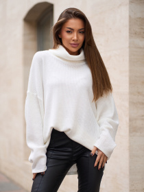 Свитер ISSA Plus модель 15361_молочный Фото