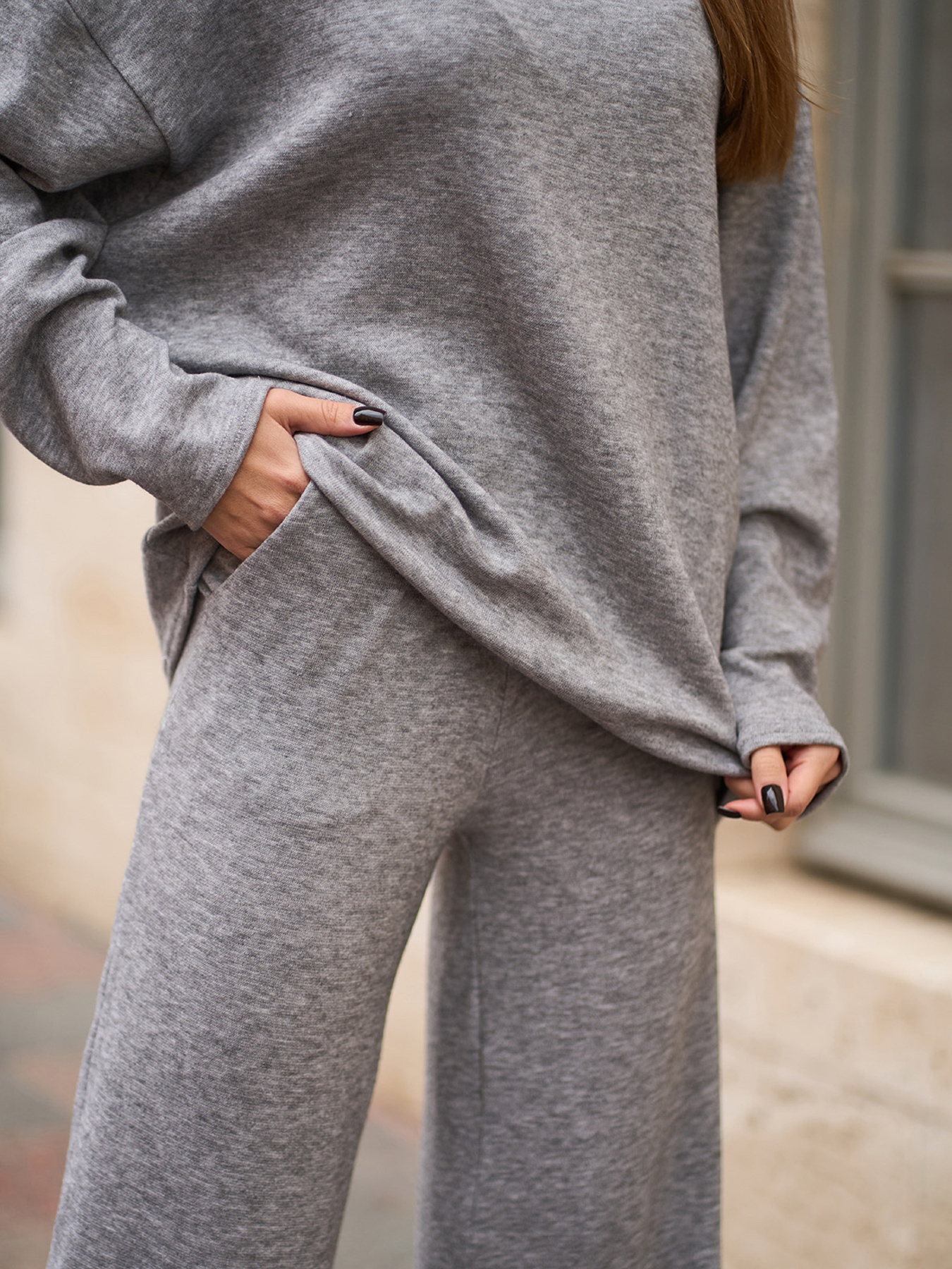 Повсякденний костюм ISSA Plus модель 15363_серый Фото