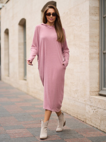 Сукня міді ISSA Plus модель 15364_розовый Фото