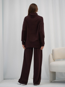 Костюм ISSA Plus модель 15365_темно-коричневый Фото