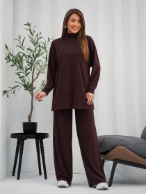 Костюм ISSA Plus модель 15309A_темно-коричневый Фото