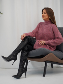 Сукня міні ISSA Plus модель WN19-98_темно-розовый Фото