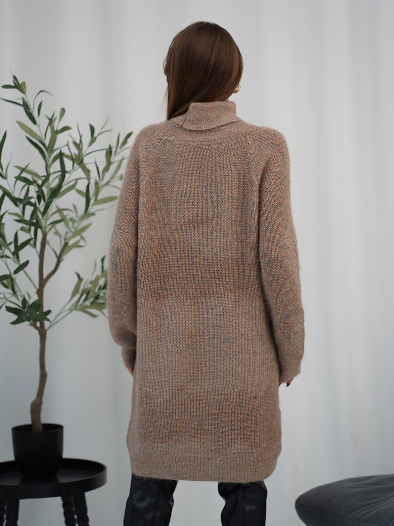 Сукня міні ISSA Plus модель WN19-98_бежевый Фото