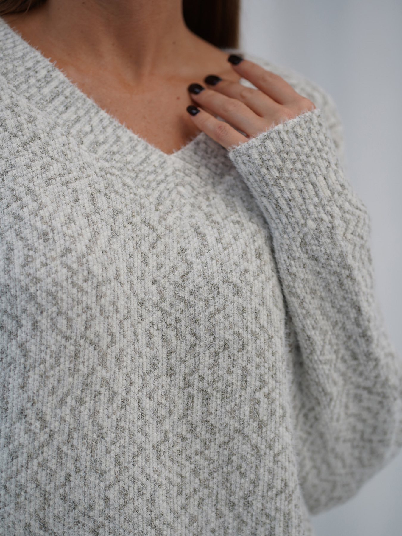 Свитер ISSA Plus модель WN20-716_серый Фото