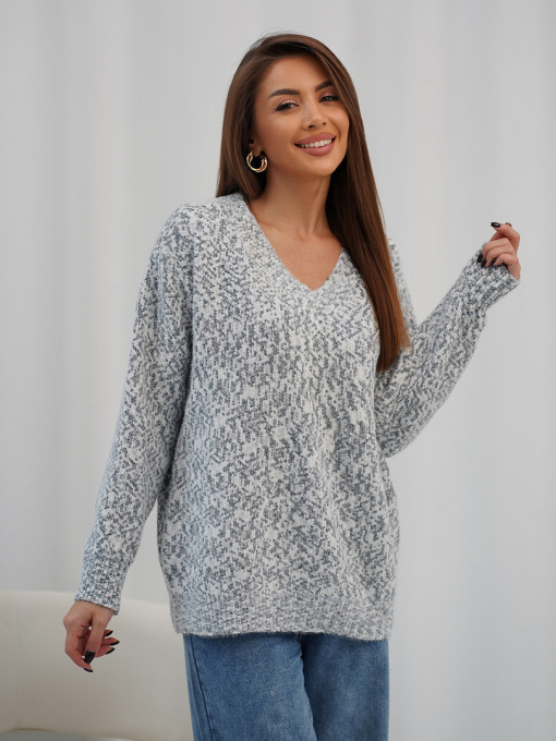 Свитер ISSA Plus модель WN20-716_темно-серый Фото