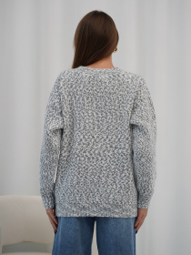 Светр ISSA Plus модель WN20-716_темно-серый Светр ISSA Plus модель WN20-716_темно-серый Фото