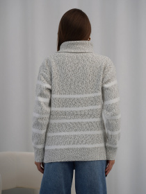 Свитер ISSA Plus модель WN20-718_серый Фото