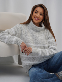 Свитер ISSA Plus модель WN20-718_серый Фото