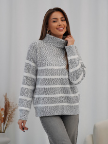 Свитер ISSA Plus модель WN20-718_темно-серый Фото