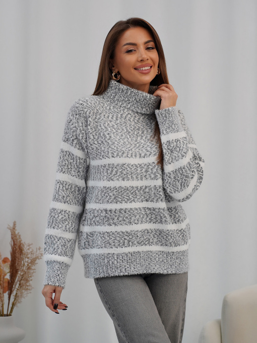 Свитер ISSA Plus модель WN20-718_темно-серый Фото