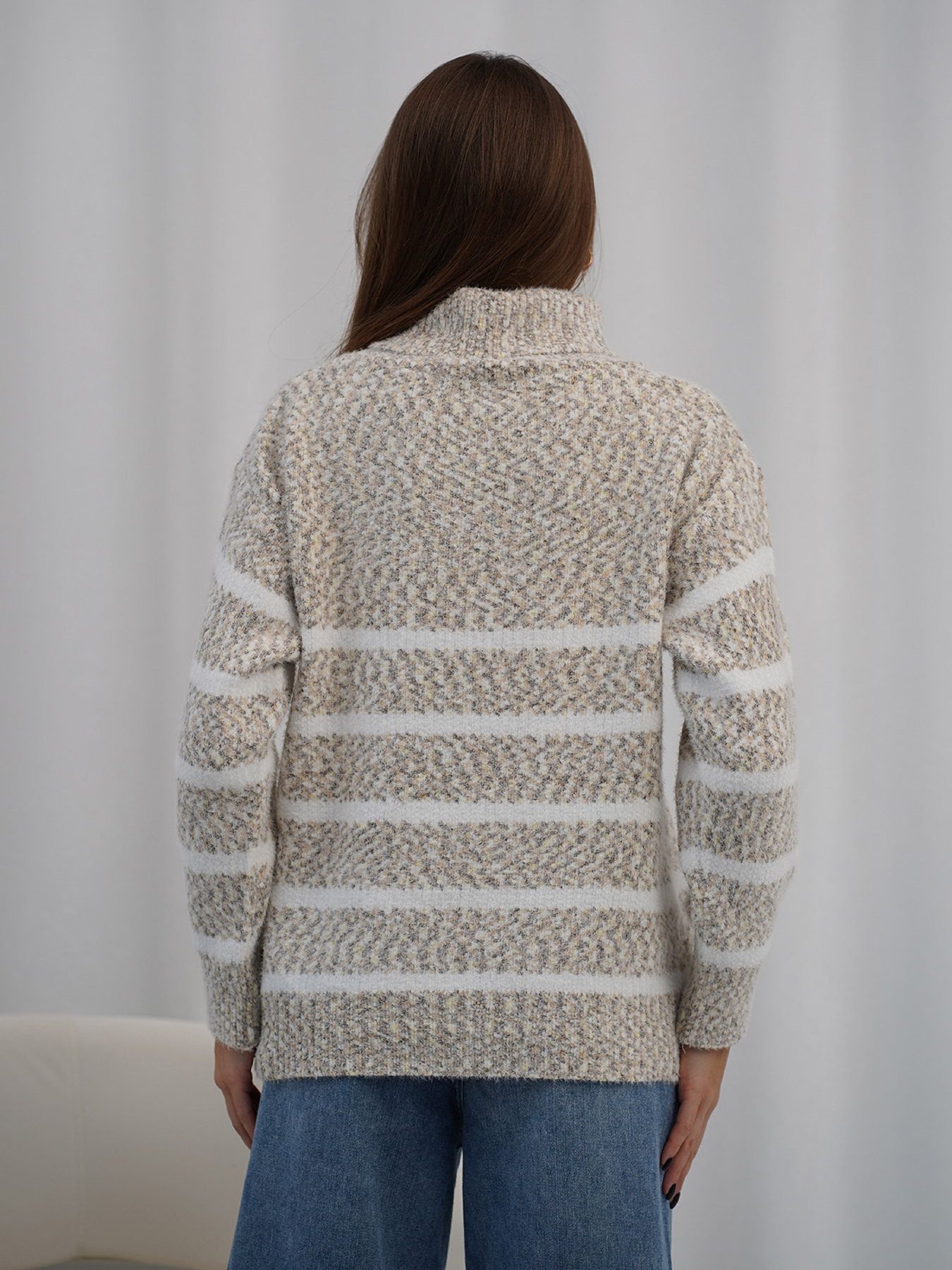 Водолазка ISSA Plus модель WN20-718_коричневый Фото