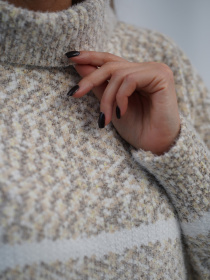 Водолазка ISSA Plus модель WN20-718_коричневый Фото