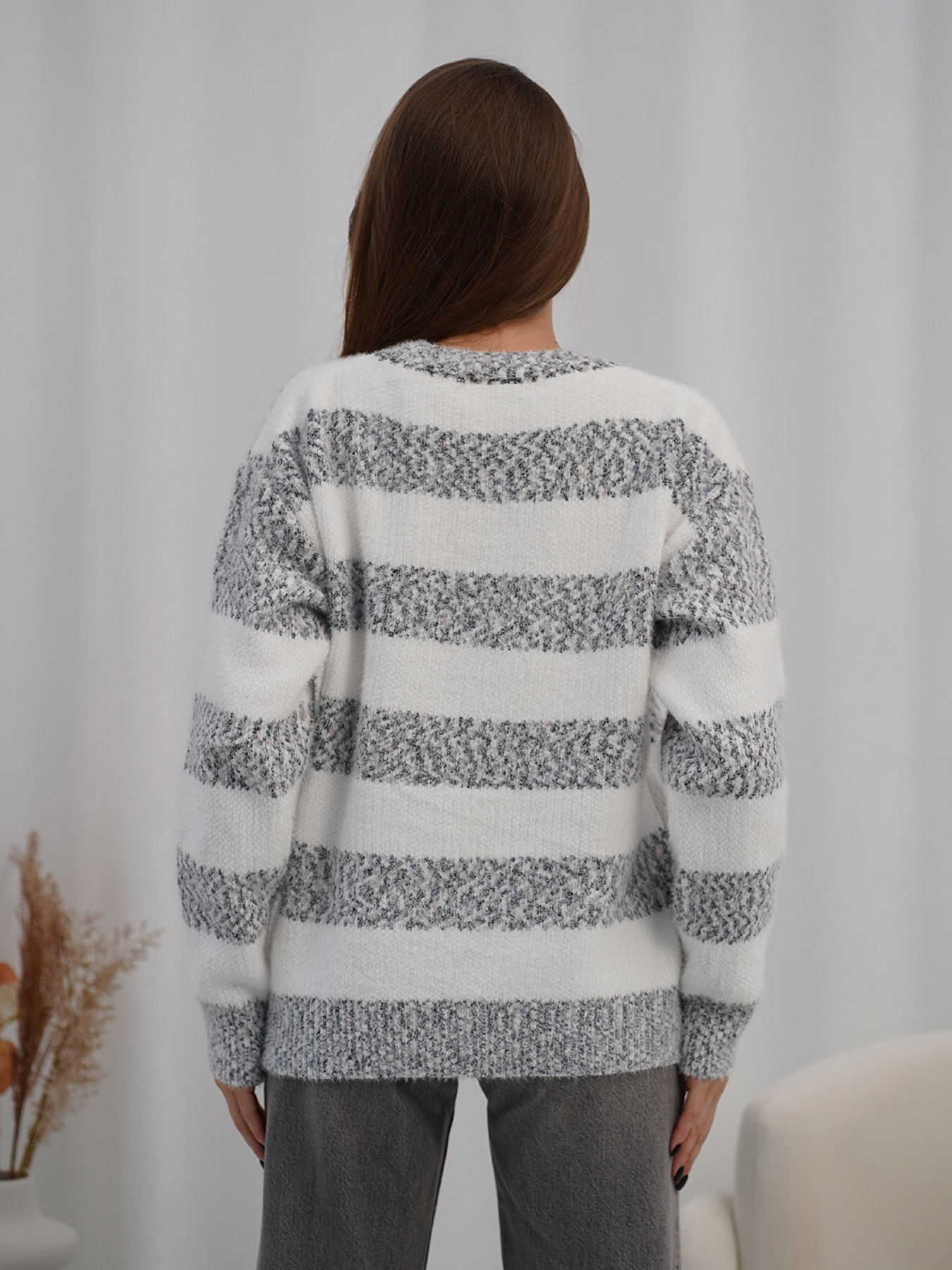 Джемпер ISSA Plus модель WN20-719_темно-серый Фото