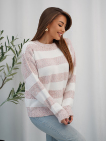 Джемпер ISSA Plus модель WN20-719_персиковый Фото