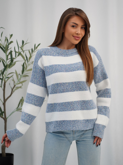 Джемпер ISSA Plus модель WN20-719_синий Фото