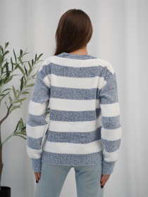 Джемпер ISSA Plus модель WN20-719_синий Фото