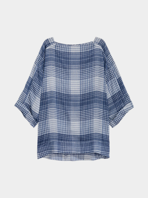 Блуза H&M модель 5228466RP21_синий в клетку Фото