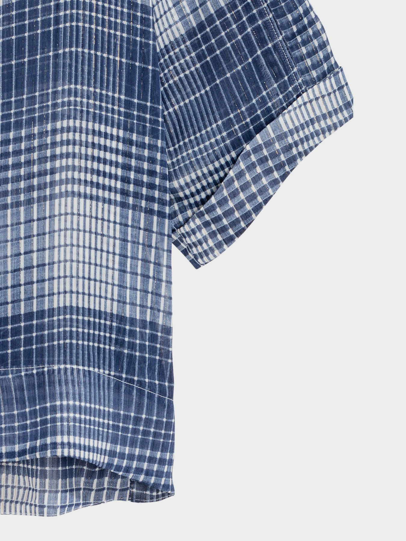 Блуза H&M модель 5228466RP21_синий в клетку Фото