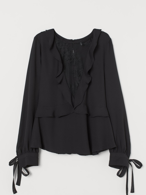 Блуза H&M модель 7773150dm_Черный Фото