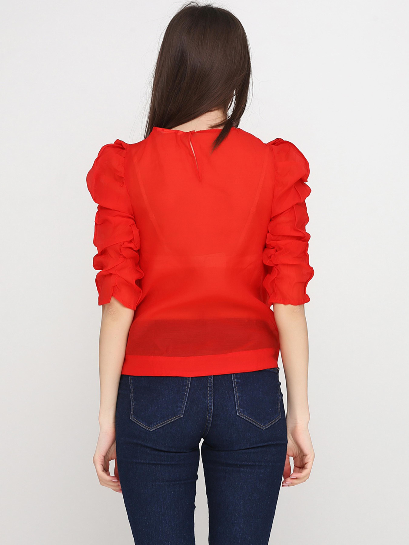 Блуза H&M модель 5946186RP3_Красный Фото