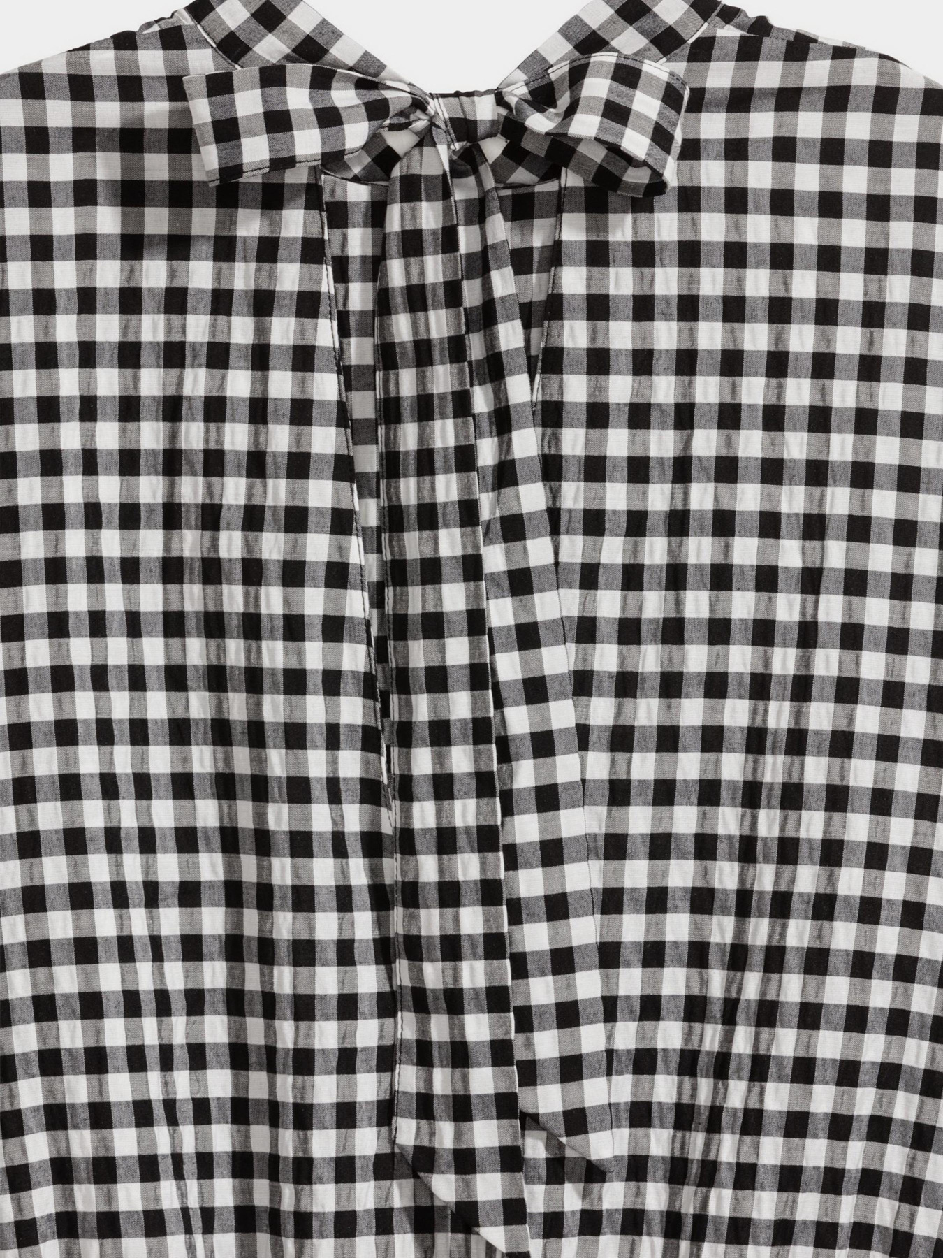 Блуза H&M модель 5481566RP12_черно-белая клетка Фото