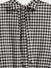 Блуза H&M модель 5481566RP12_черно-белая клетка Фото