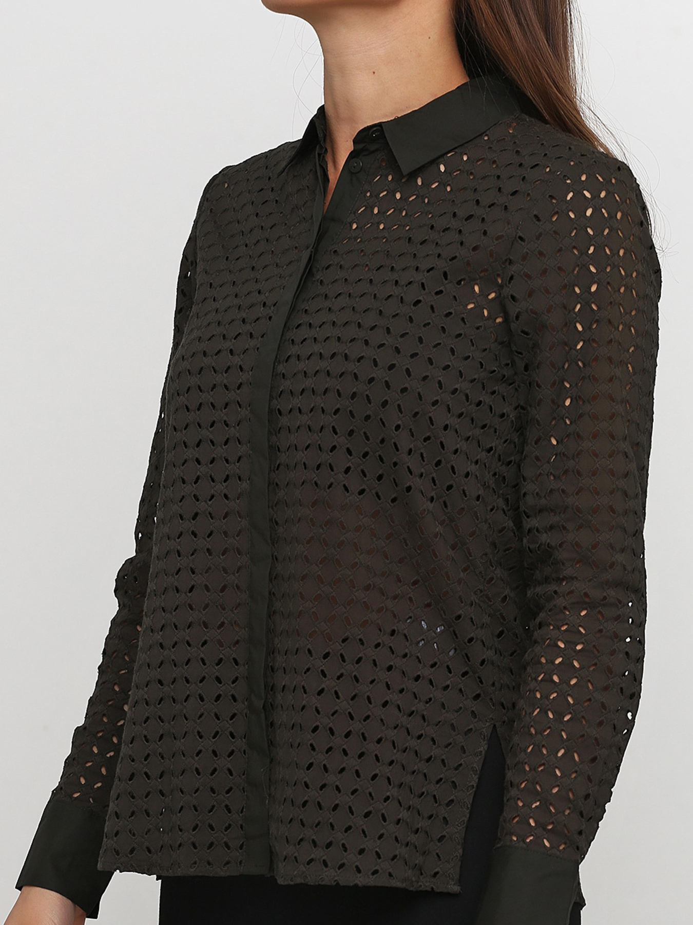 Блуза H&M модель 4729445RP3_хаки Фото