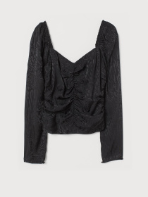 Блуза H&M модель 8303650sm_черный Фото