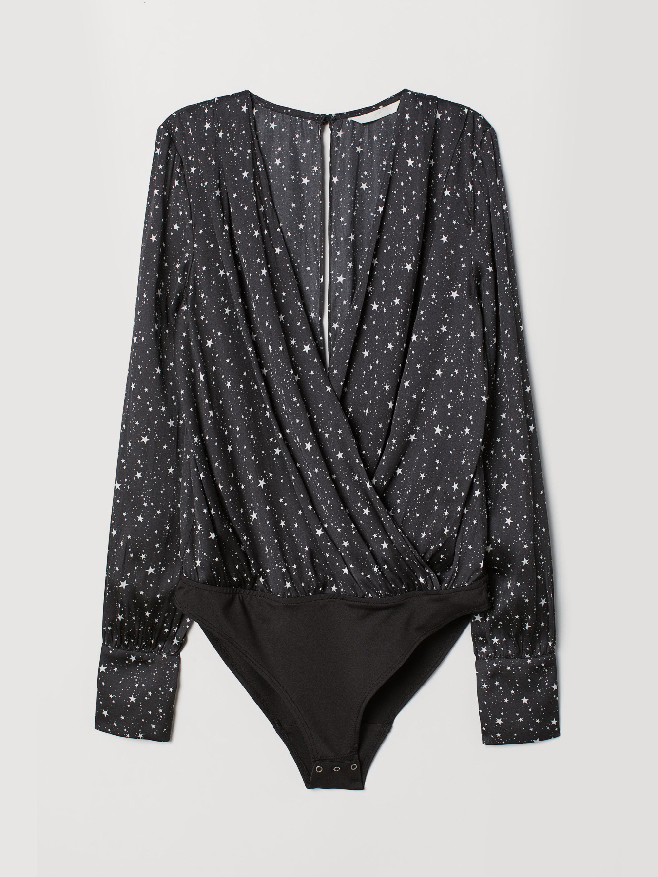 Блуза H&M модель 6886419RP3_черный в звезды Фото