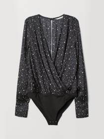 Блуза H&M модель 6886419RP3_черный в звезды Фото