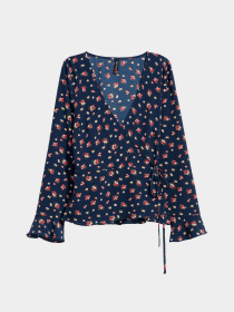 Блуза H&M модель 5941947log_Темно-синий Фото