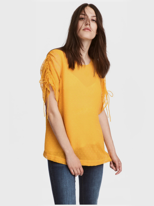 Блуза H&M модель 5102436RP21_желтый Фото