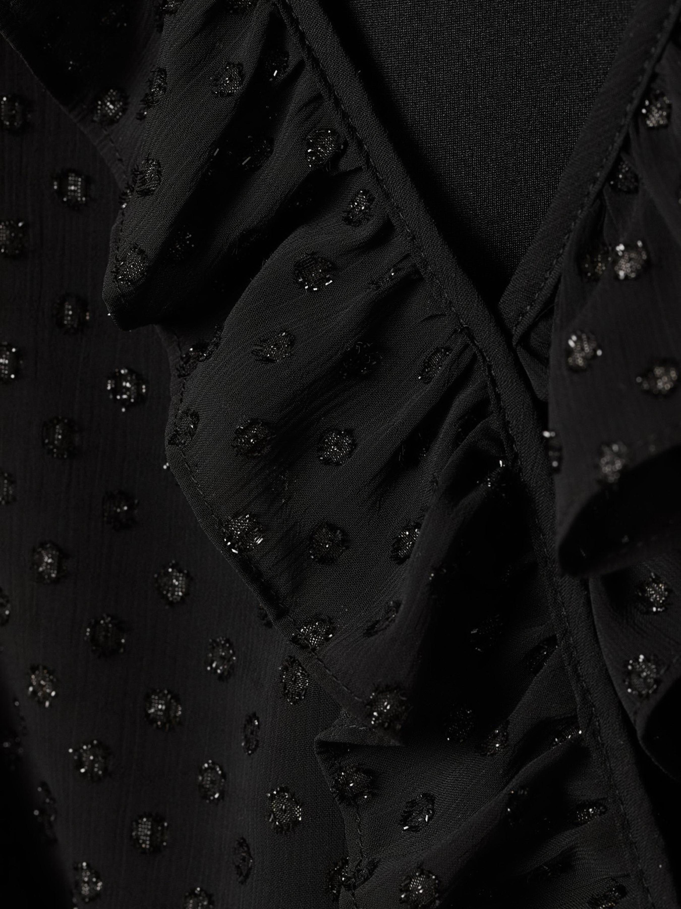 Блуза H&M модель 7150519sm_черный блестки Фото