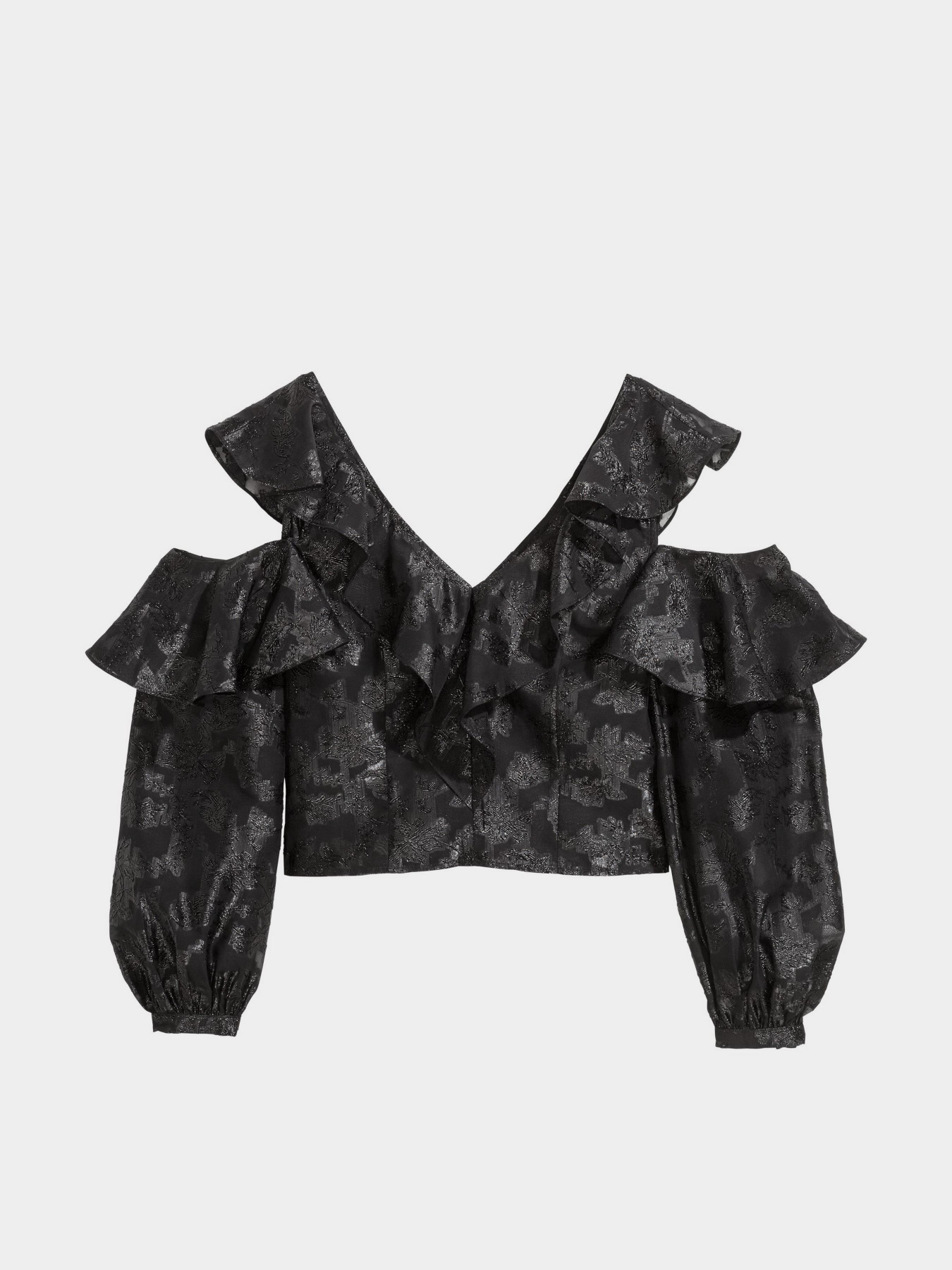 Блуза H&M модель 5710486RP3_Черный Фото