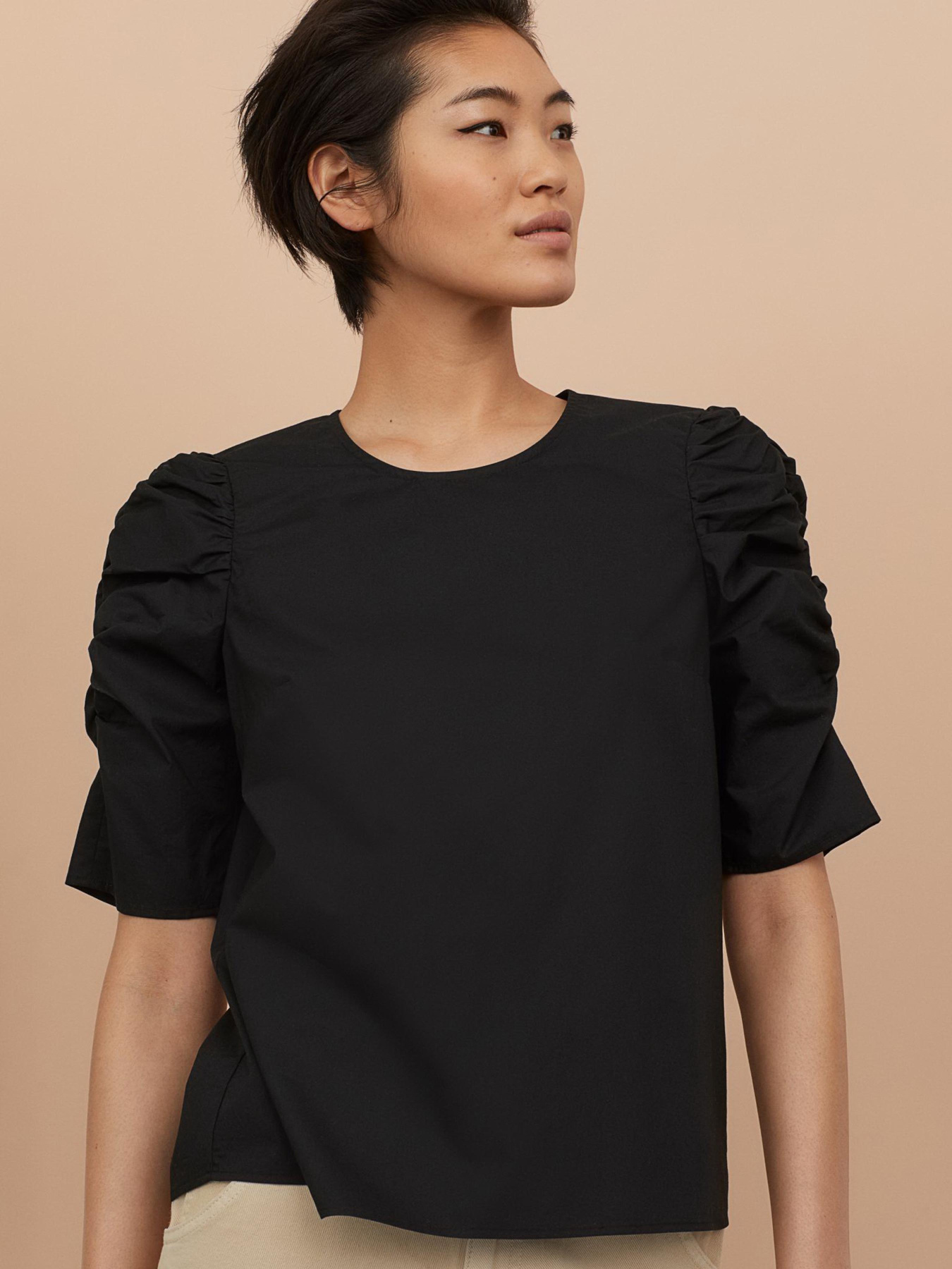 Блуза H&M модель 8406041RP6_Черный Фото