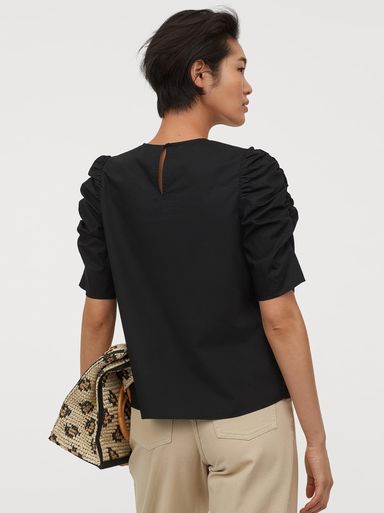 Блуза H&M модель 8406041RP6_Черный Фото